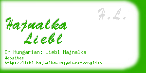 hajnalka liebl business card